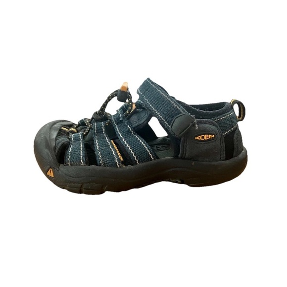 Keen Other - KEEN Boys Newport H2 Navy Black Yellow Waterproof Sandals Water Shoes Sz 10